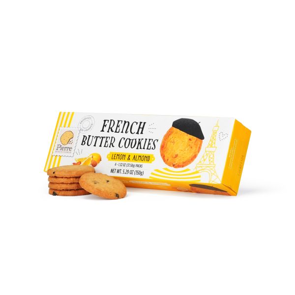 French Butter Cookies with Lemon & Almond