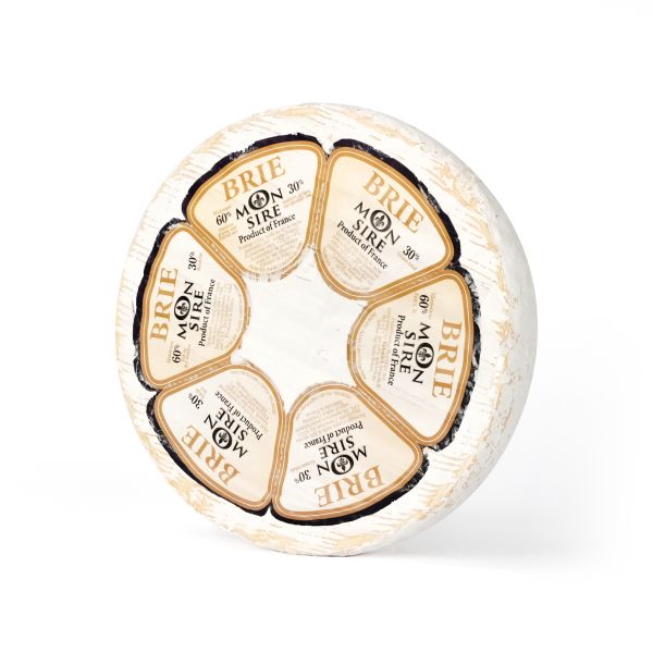 Brie Mon Sire French Cheese Wheel, 2-Pack Case