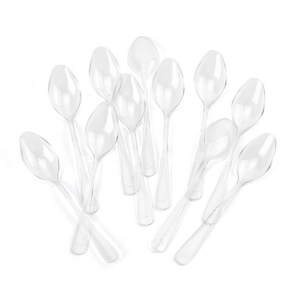 Clear Mini Spoon 3.9" - Set of 250 (1 case)