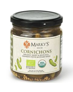 Cornichons, Organic Sweet & Sour Dill Gherkins