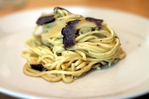 Pasta with truffles