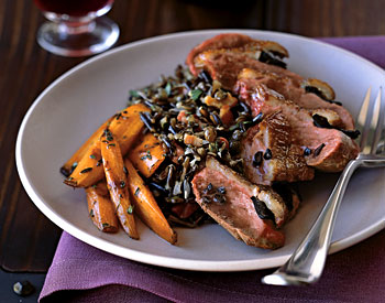 Roast Magret Duck Breasts with Shaved Black Truffles