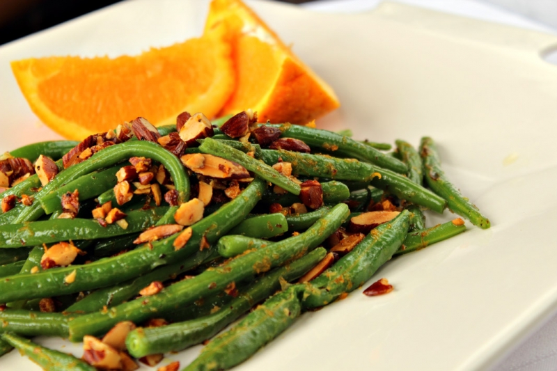 Green Beans With Orange Olive Oil