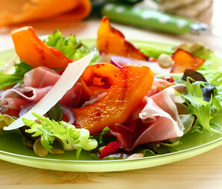 Roasted Pumpkin & Serrano Ham Salad