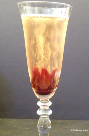 hibiscus champagne cocktail